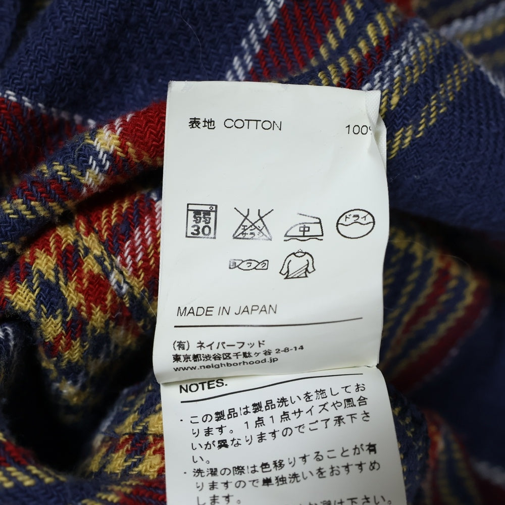 NEIGHBORHOOD(ネイバーフッド) 12SS KINGCHECK/C-SHIRT.LS コットン キングチェック 長袖シャツ マルチカラー 121SPNH-SHM02