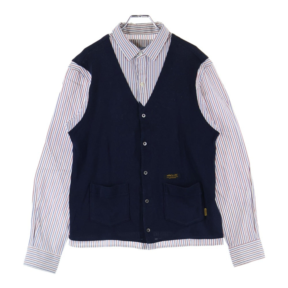 NEIGHBORHOOD(ネイバーフッド) 12SS CHANNEL 7/C-SHIRT.LS チャンネルセブン ニットドッキング 長袖シャツ マルチカラー 121BENH-SHM05