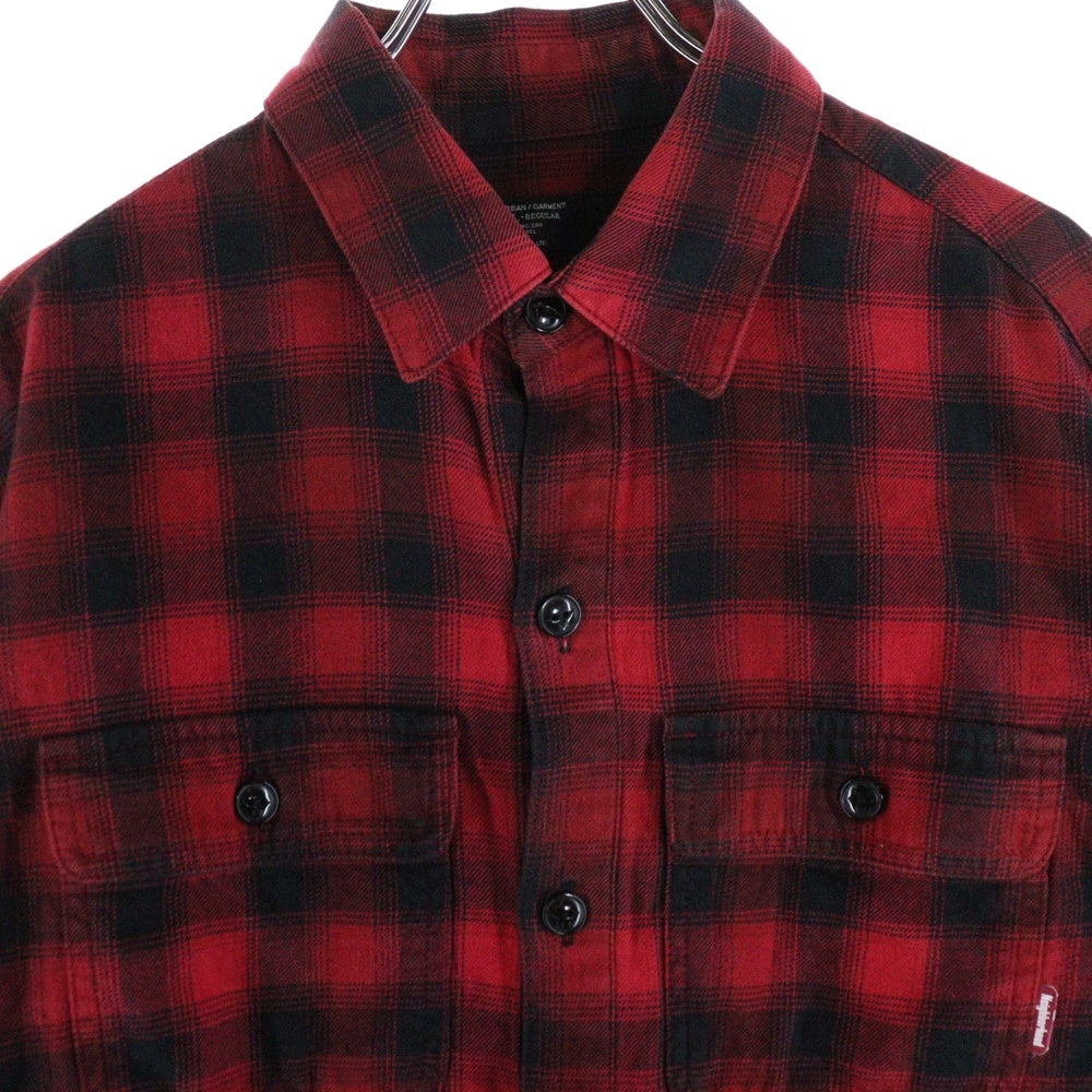 NEIGHBORHOOD(ネイバーフッド) LOGGER/C-SHIRT.LS ロガー チェック 長袖シャツ レッド ARNH-SH-03