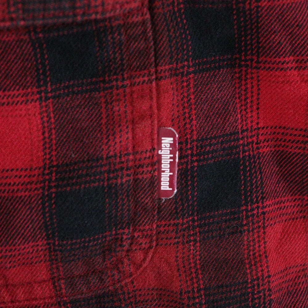 NEIGHBORHOOD(ネイバーフッド) LOGGER/C-SHIRT.LS ロガー チェック 長袖シャツ レッド ARNH-SH-03