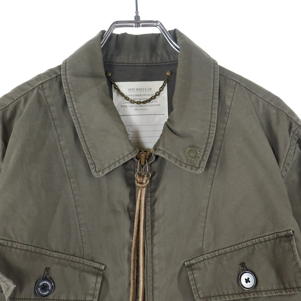 NEIGHBORHOOD(ネイバーフッド) 12SS RUST/C-JKT ラスト ジップアップ ミリタリージャケット カーキ 121OANH-JKM02