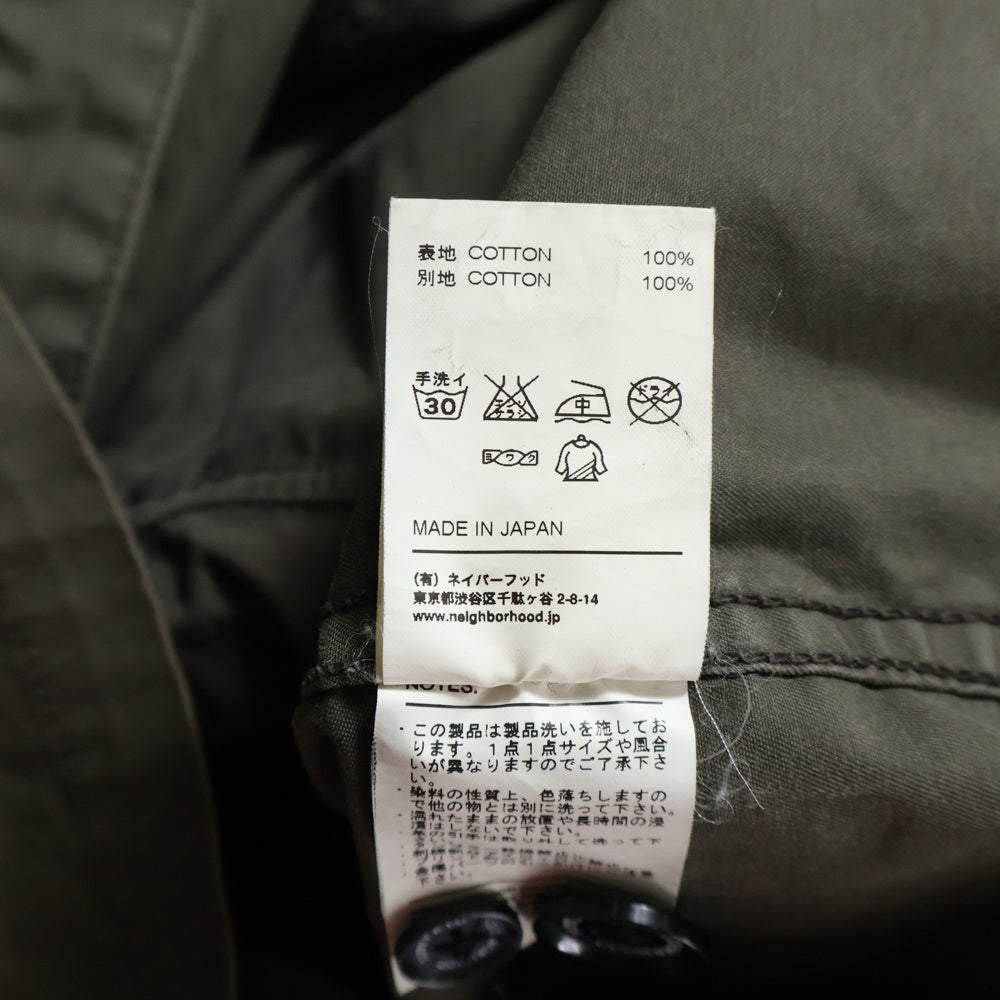 NEIGHBORHOOD(ネイバーフッド) 12SS RUST/C-JKT ラスト ジップアップ ミリタリージャケット カーキ 121OANH-JKM02