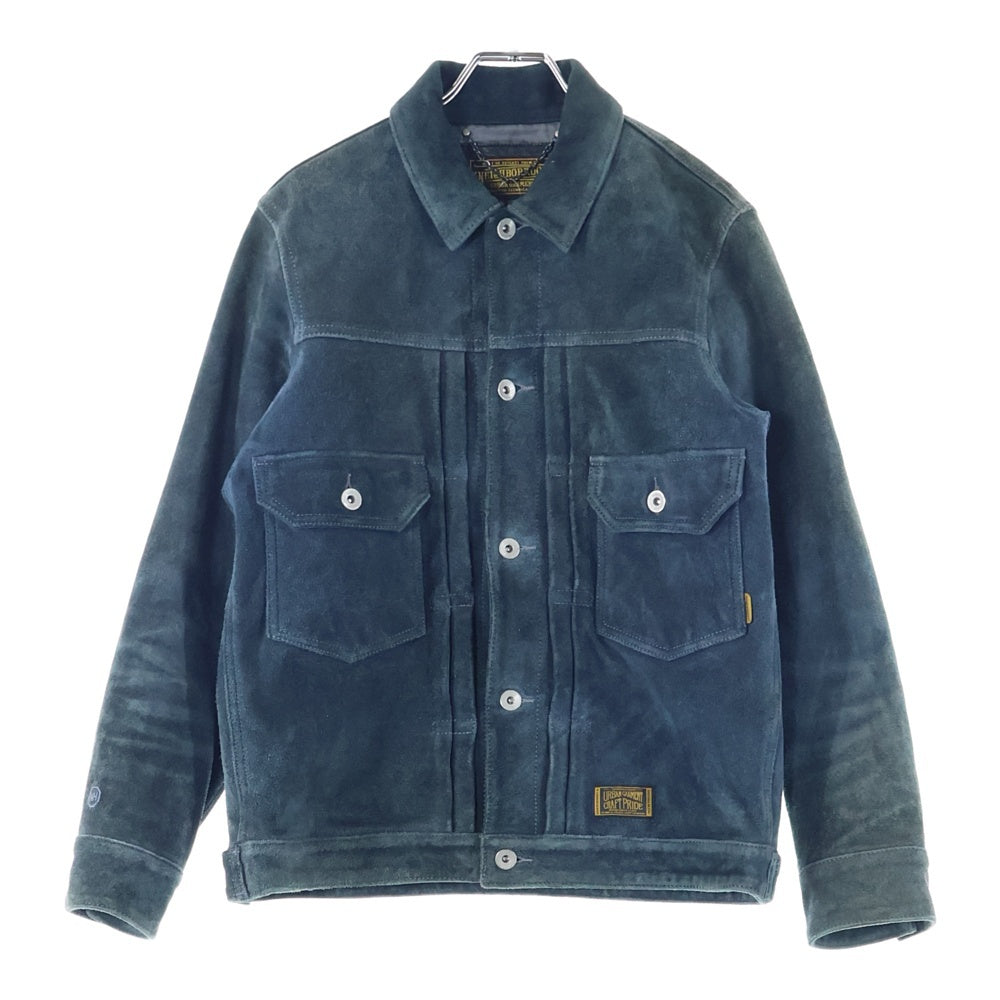 NEIGHBORHOOD(ネイバーフッド) 11AW STOCKMAN/GL-JKT ストックマン レザー ジャケット グリーン 112TNNH-JKM01