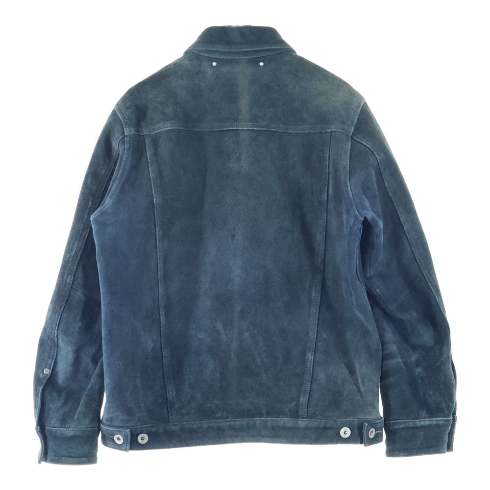 NEIGHBORHOOD(ネイバーフッド) 11AW STOCKMAN/GL-JKT ストックマン レザー ジャケット グリーン 112TNNH-JKM01