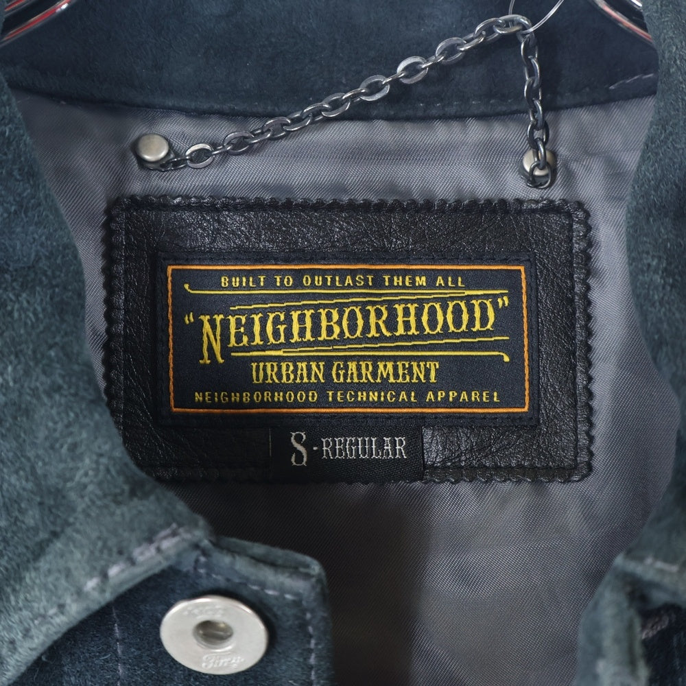NEIGHBORHOOD(ネイバーフッド) 11AW STOCKMAN/GL-JKT ストックマン レザー ジャケット グリーン 112TNNH-JKM01