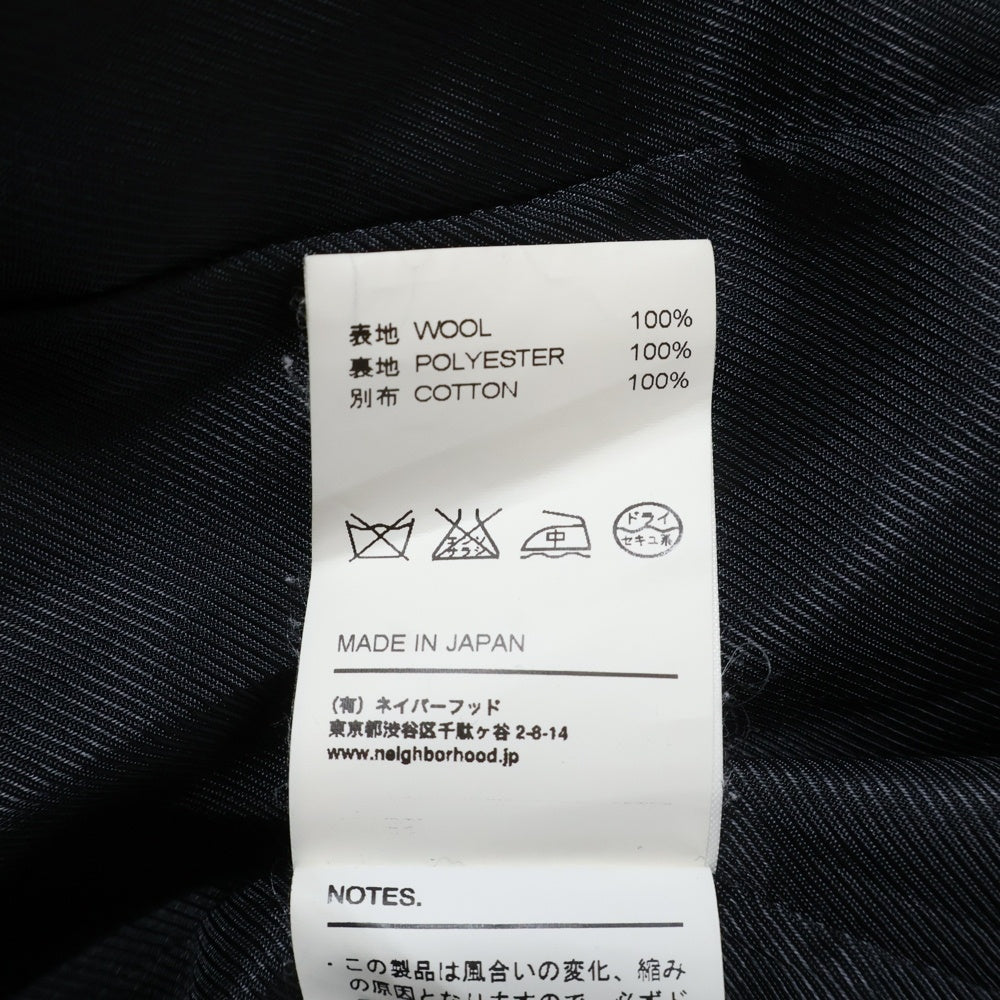 NEIGHBORHOOD(ネイバーフッド) 16SS TRAD/W-JKT トラッド ウール 3B テーラードジャケット ネイビー 161AQNH-JKM05