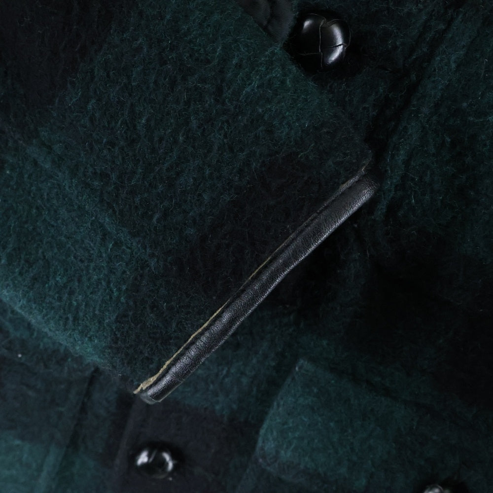 NEIGHBORHOOD(ネイバーフッド) 12AW MACKINAW BUFF WA-JKT マキナウバフ ウール混 チェック フーデッドジャケット グリーン 122ARNH-JKM03