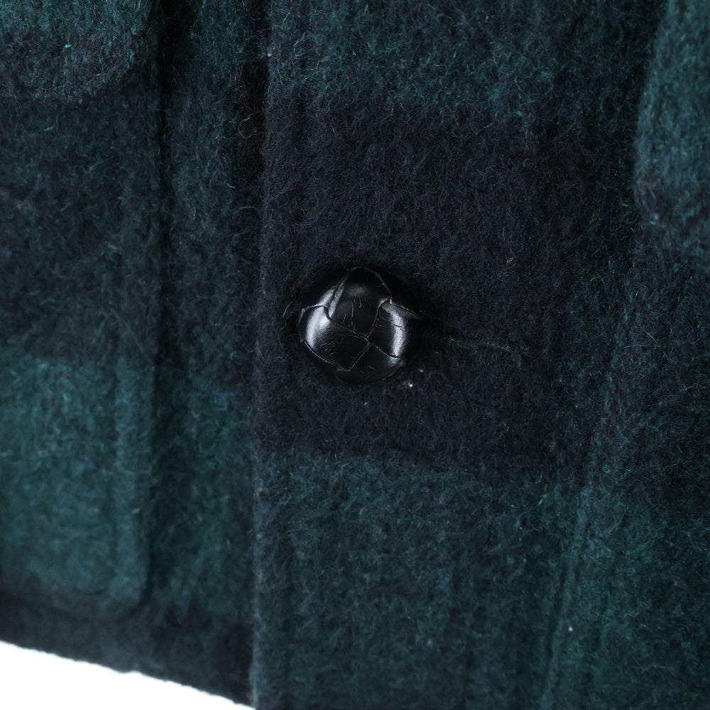 NEIGHBORHOOD(ネイバーフッド) 12AW MACKINAW BUFF WA-JKT マキナウバフ ウール混 チェック フーデッドジャケット グリーン 122ARNH-JKM03