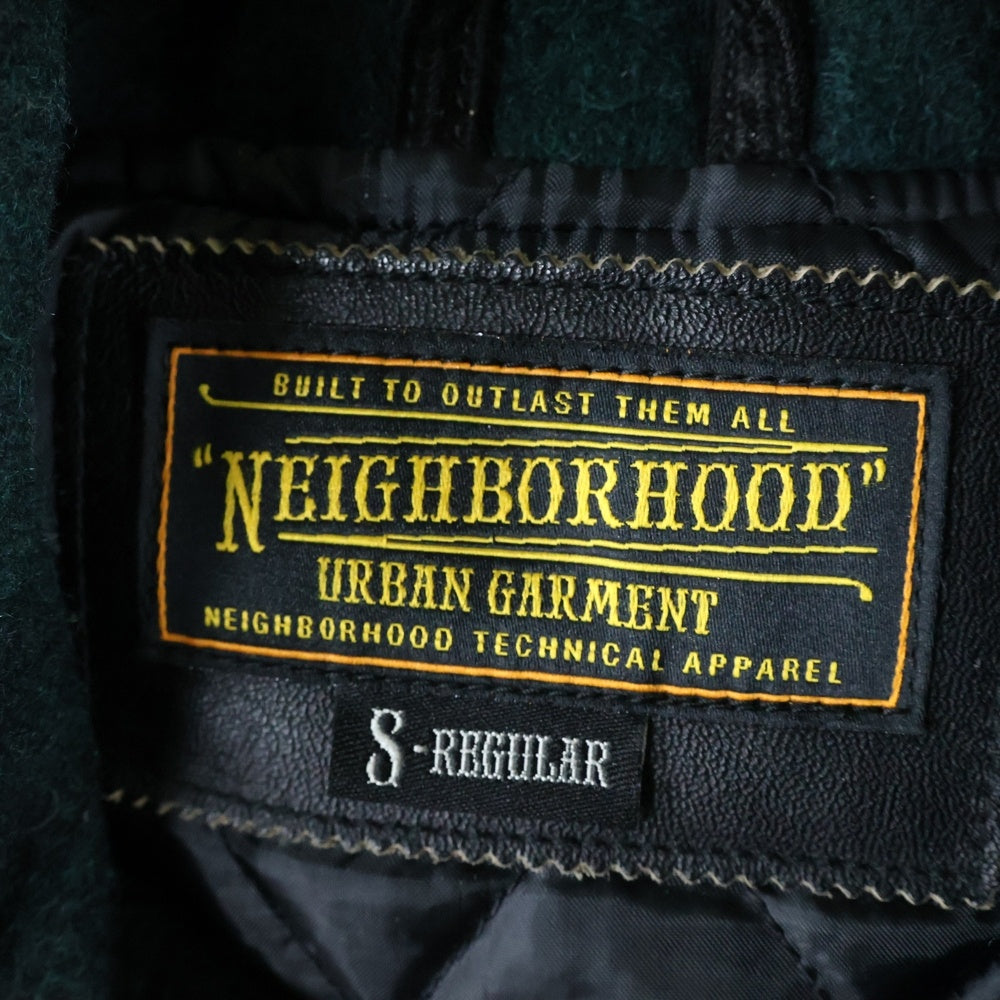 NEIGHBORHOOD(ネイバーフッド) 12AW MACKINAW BUFF WA-JKT マキナウバフ ウール混 チェック フーデッドジャケット グリーン 122ARNH-JKM03