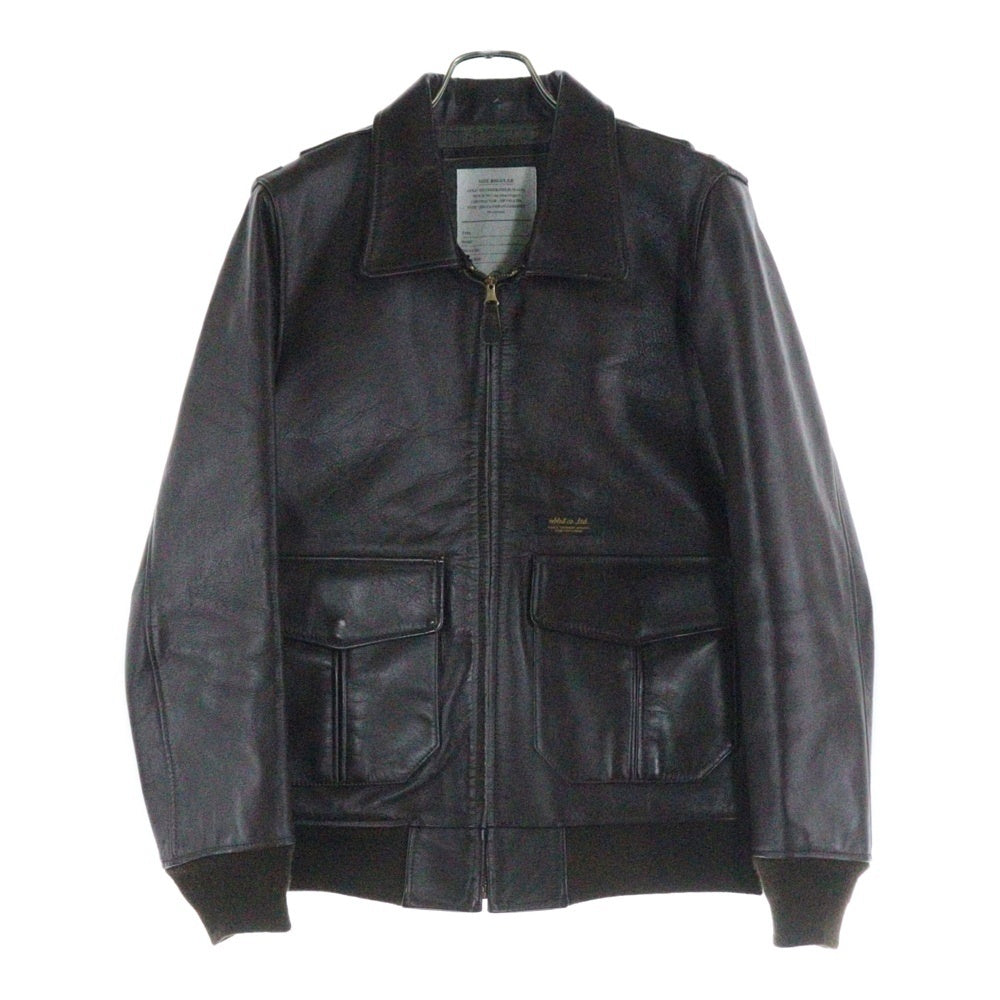 NEIGHBORHOOD(ネイバーフッド) 12AW A-2/HL-JKT エーツー レザー フライトジャケット ブラウン 122CCNH-JKM01