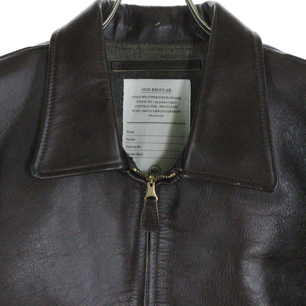 NEIGHBORHOOD(ネイバーフッド) 12AW A-2/HL-JKT エーツー レザー フライトジャケット ブラウン 122CCNH-JKM01