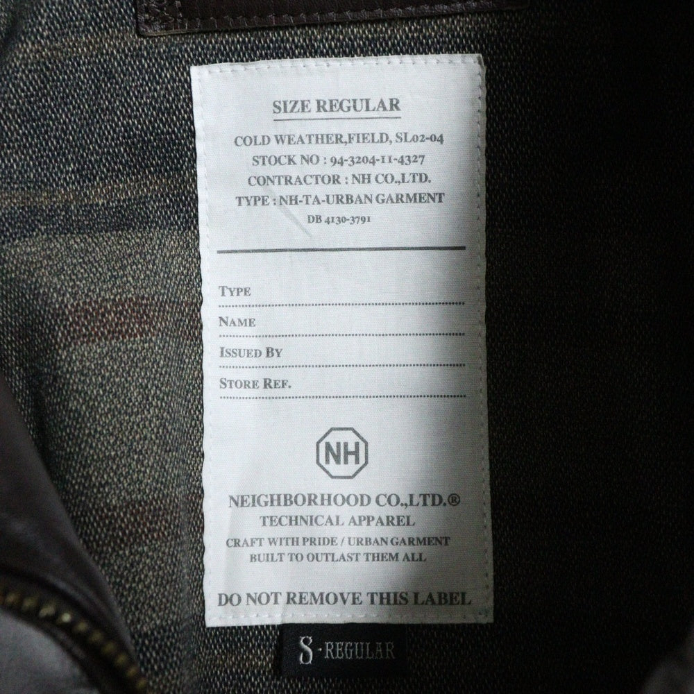 NEIGHBORHOOD(ネイバーフッド) 12AW A-2/HL-JKT エーツー レザー フライトジャケット ブラウン 122CCNH-JKM01