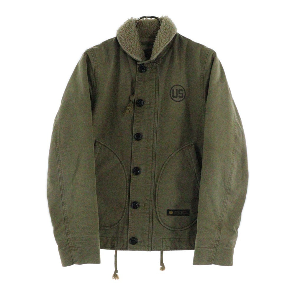 NEIGHBORHOOD(ネイバーフッド) 15AW N-1D/C-JKT ボア デッキジャケット カーキ 152NYNH-JKM01