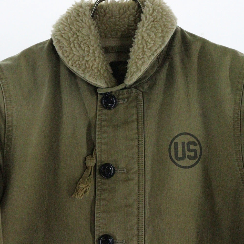 NEIGHBORHOOD(ネイバーフッド) 15AW N-1D/C-JKT ボア デッキジャケット カーキ 152NYNH-JKM01