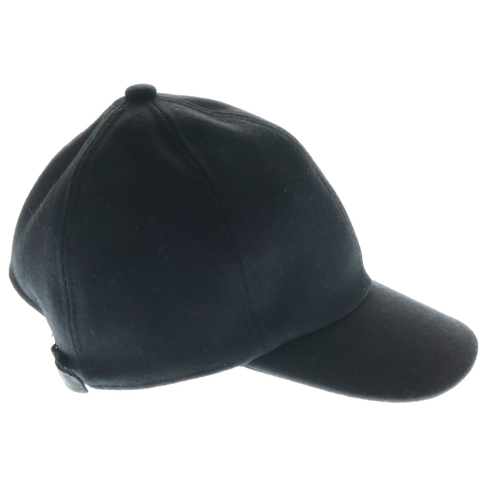 Sacai(サカイ) ×KAWS MELTON CAP カウズ ロゴ刺繍 メルトンキャップ 帽子 ブラック 21-0289S