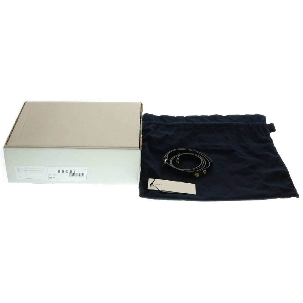 Sacai(サカイ) NEW SHOPPER BAG SMALL ニューショッパー レザー 2WAY ハンドバッグ ショルダーバッグ ブラック S066-01
