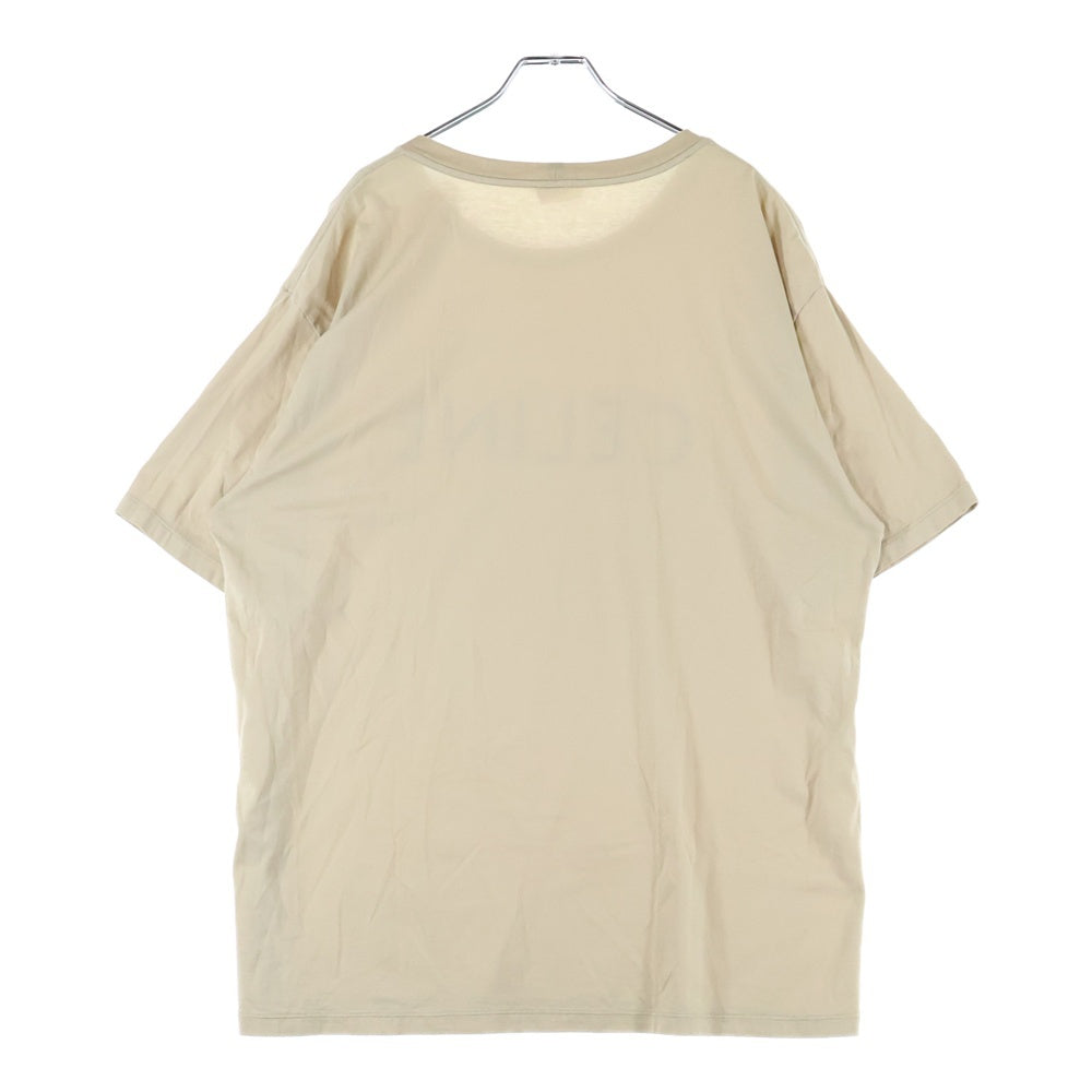 CELINE(セリーヌ) ルーズフィット スクリーン ロゴ プリント 半袖カットソー Tシャツ ベージュ 2X681671Q