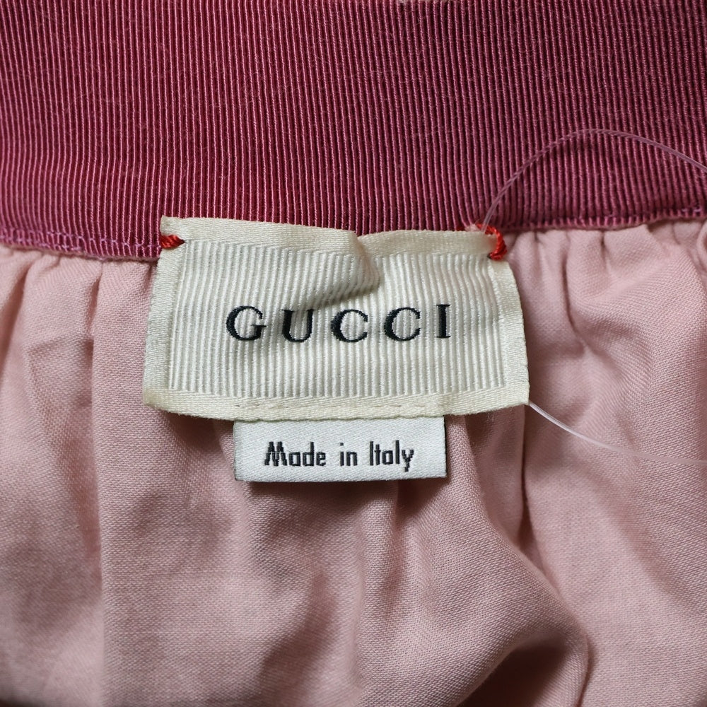 GUCCI(グッチ) GGエンブロイダリー チュール スカート ピンク 552450 ZAAUT レディース