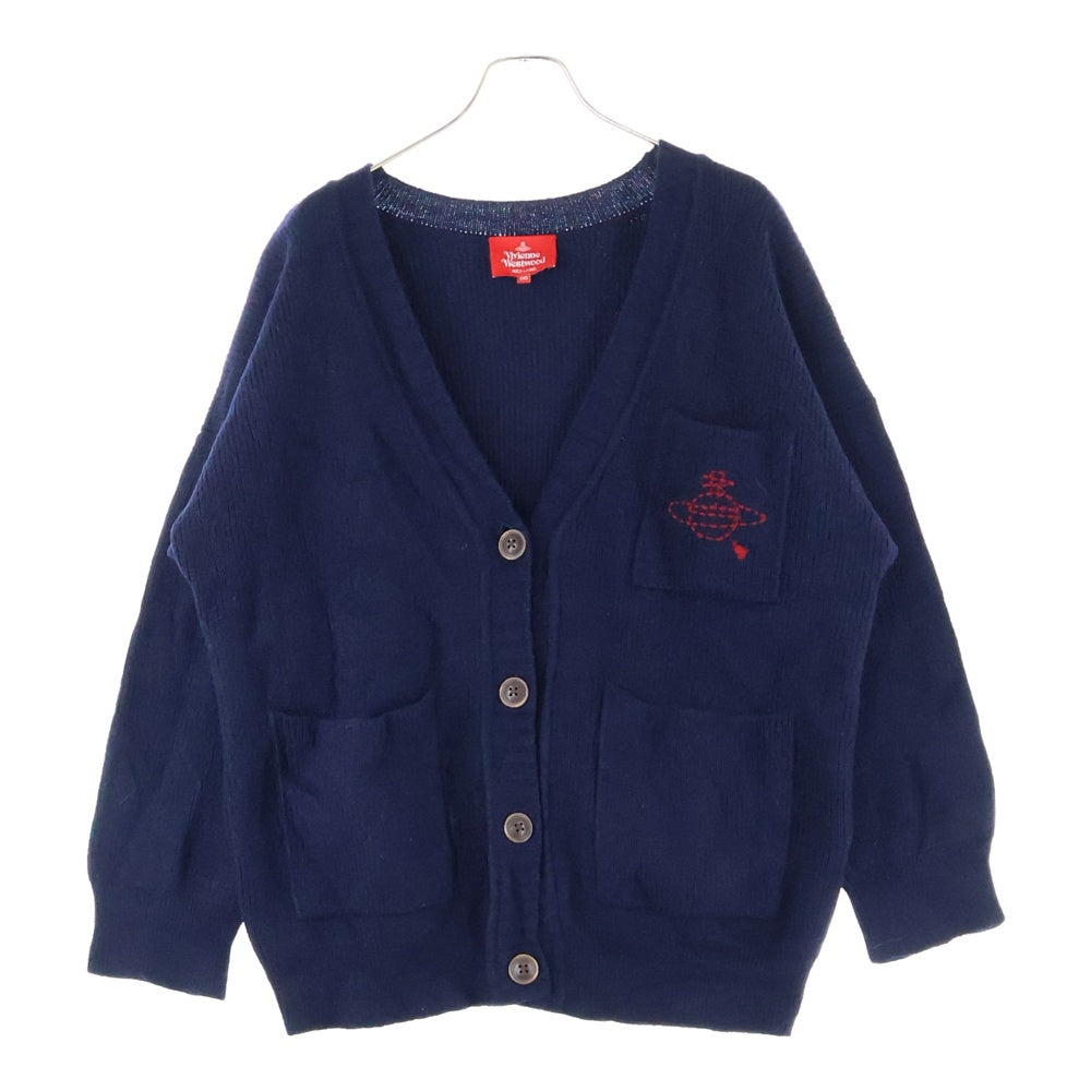 Vivienne Westwood Red Label(ヴィヴィアンウエストウッドレッドレーベル) オーブ エンブロイダリー ニットカーディガン ネイビー 17-12-122011 レディース