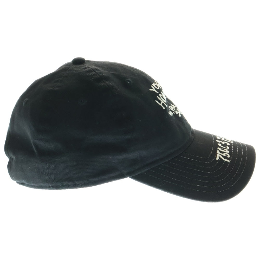 Yohji Yamamoto POUR HOMME(ヨウジヤマモト プールオム) ×NEW ERA 930CS YY ADDRESS P ニューエラ 9THIRTY ハンドペイントロゴ 6パネルキャップ 帽子 ブラック HE-H82-974