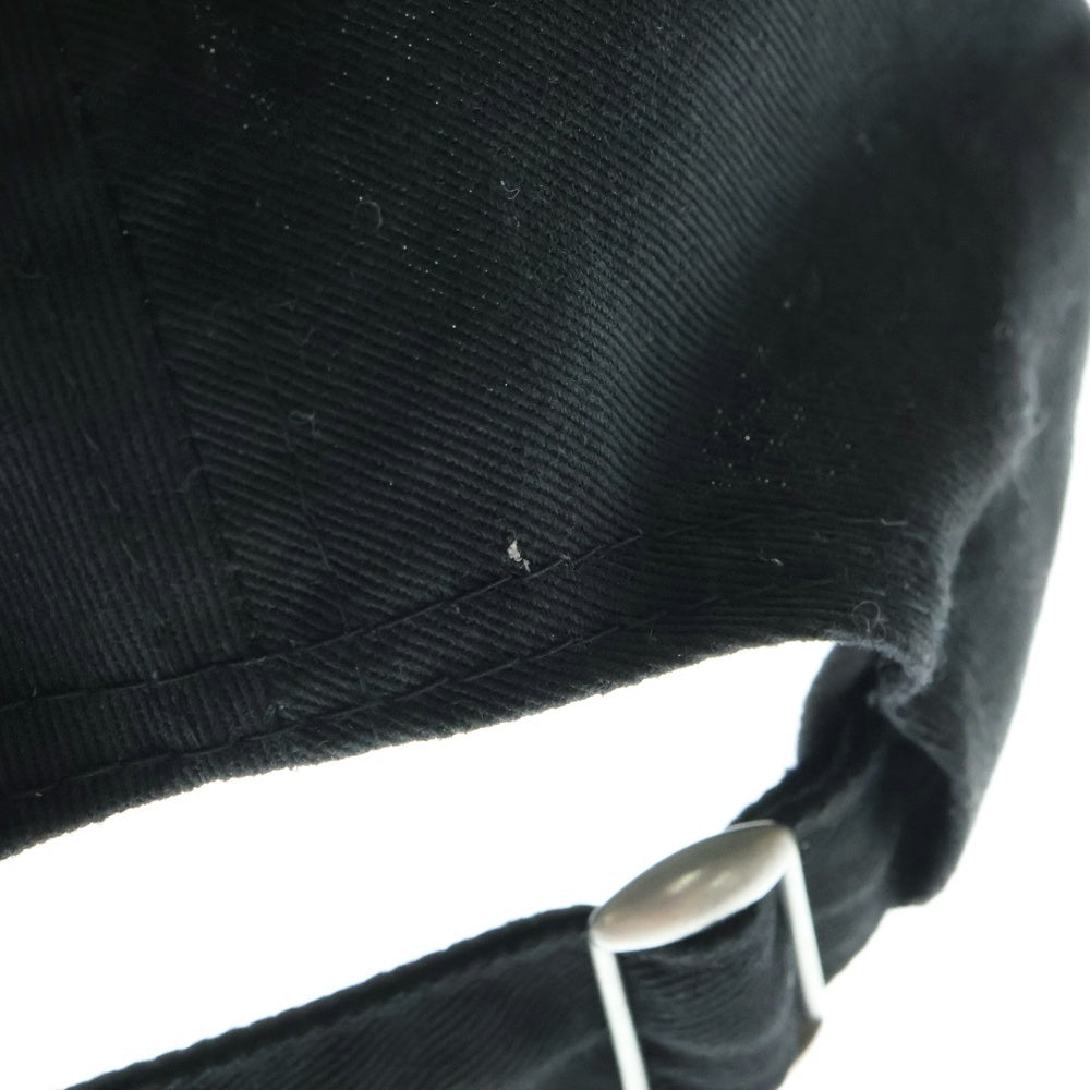 Yohji Yamamoto POUR HOMME(ヨウジヤマモト プールオム) ×NEW ERA 930CS YY ADDRESS P ニューエラ 9THIRTY ハンドペイントロゴ 6パネルキャップ 帽子 ブラック HE-H82-974