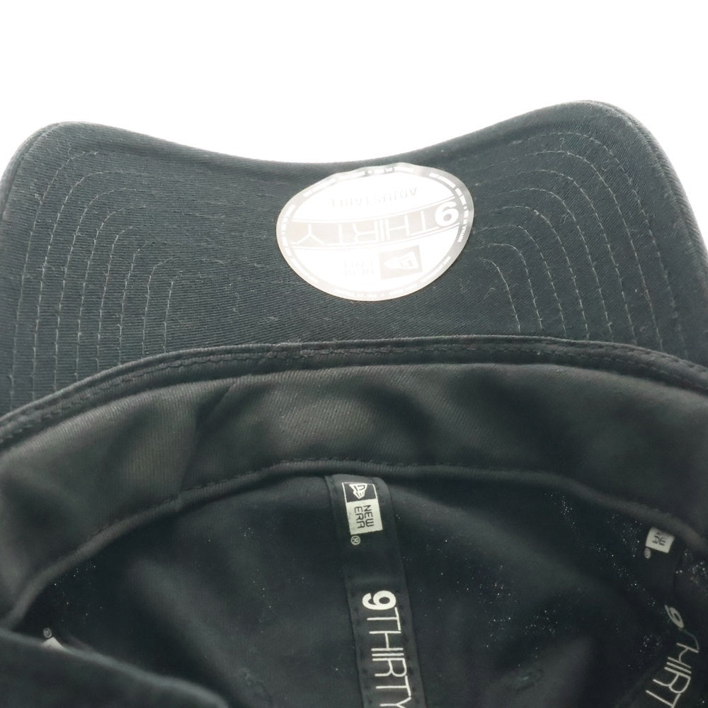 Yohji Yamamoto POUR HOMME(ヨウジヤマモト プールオム) ×NEW ERA 930CS YY ADDRESS P ニューエラ 9THIRTY ハンドペイントロゴ 6パネルキャップ 帽子 ブラック HE-H82-974