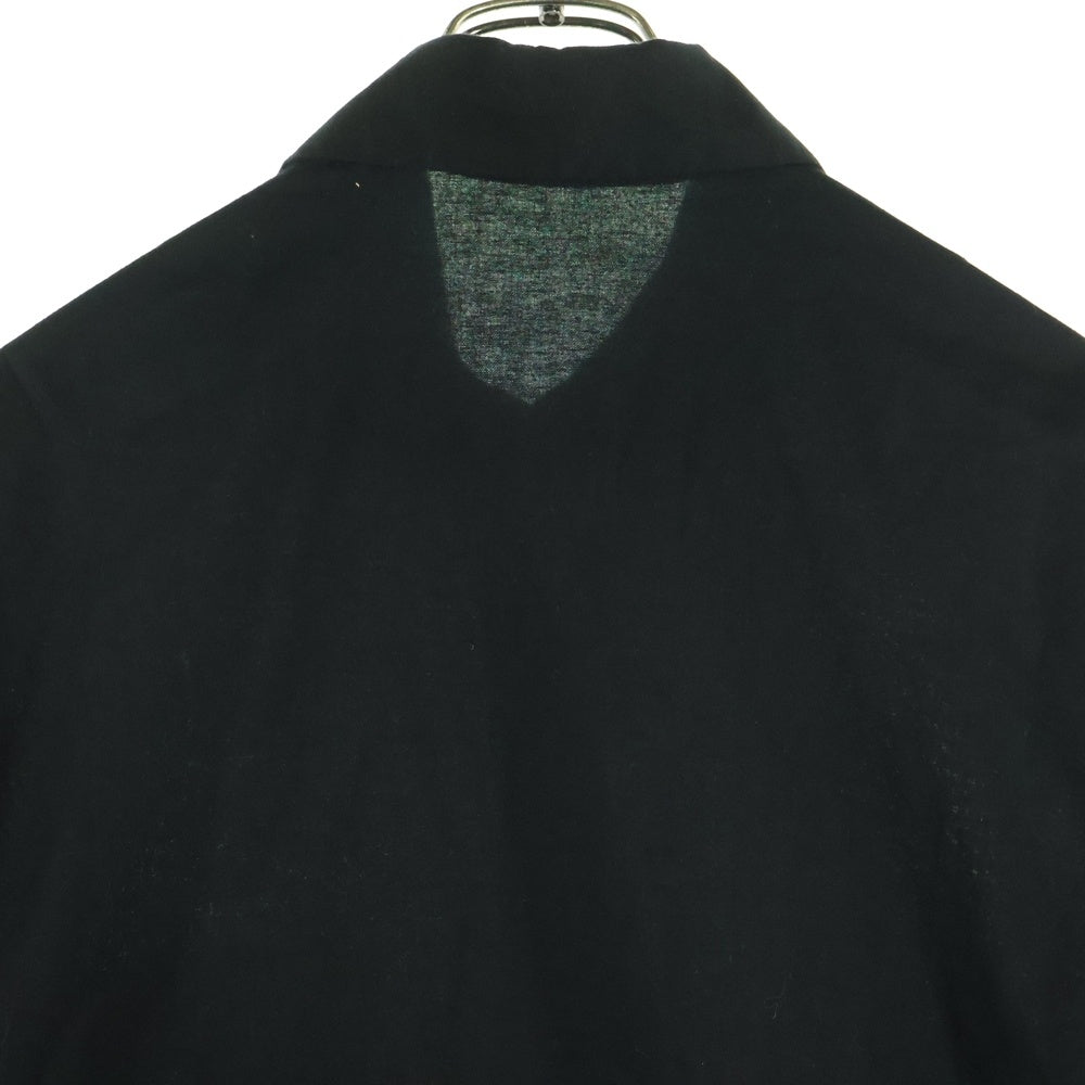 Y's(ワイズ) BORN PRODUCT THIN COTTON TWILL OVERSIZED LONGSLEEVE SHIRT コットンツイル オーバーサイズ 長袖シャツ ブラック レディース YY-B82-003