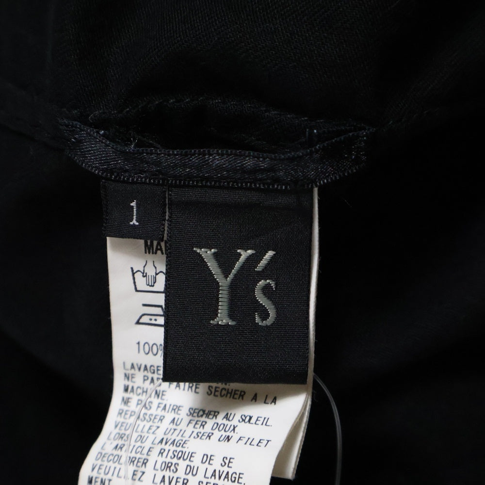 Y's(ワイズ) BORN PRODUCT THIN COTTON TWILL OVERSIZED LONGSLEEVE SHIRT コットンツイル オーバーサイズ 長袖シャツ ブラック レディース YY-B82-003