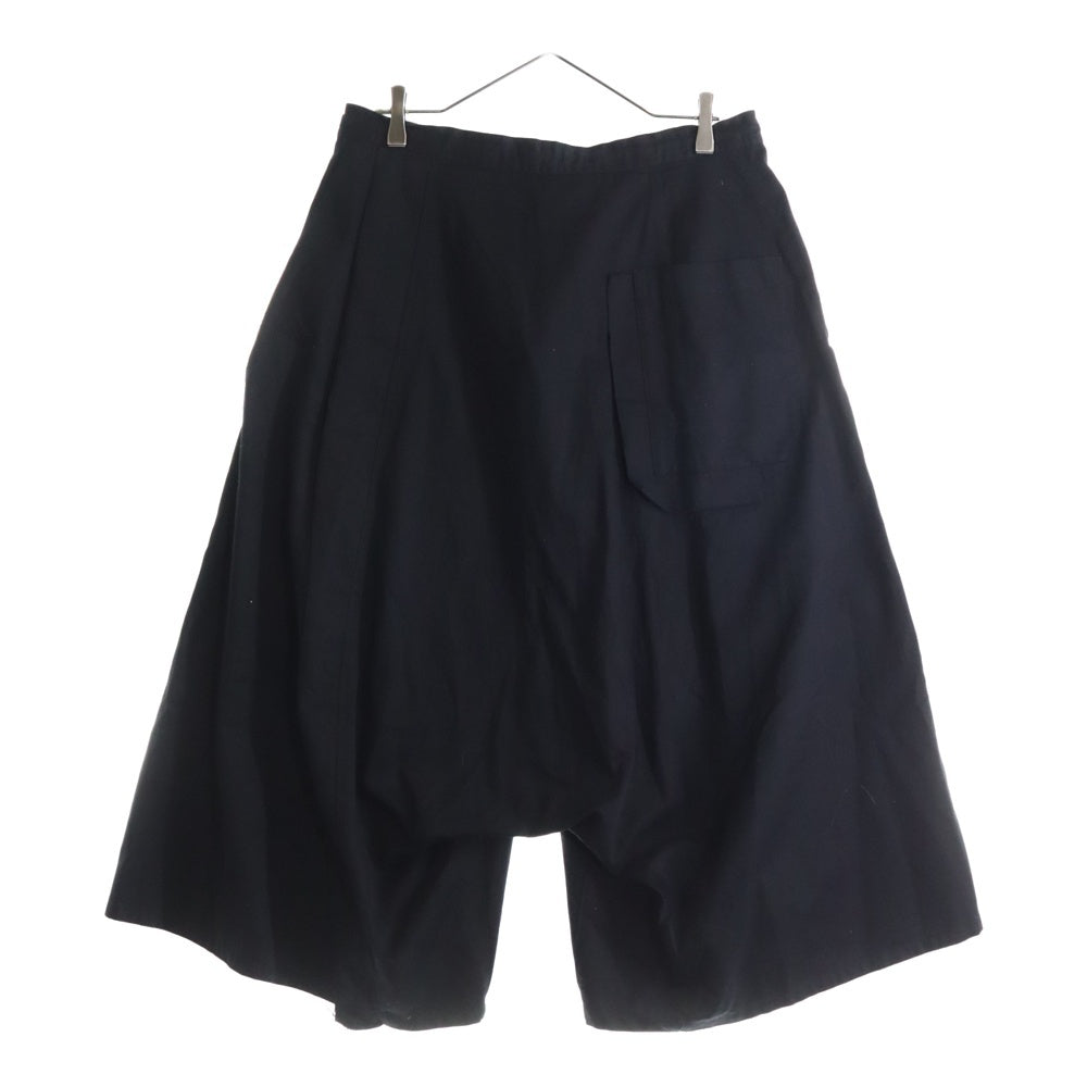 Y's(ワイズ) BORN PRODUCT COTTON TWILL SAROUEL WITH CLOTH コットンツイル ワイド サルエルパンツ ブラック レディース YT-P81-002