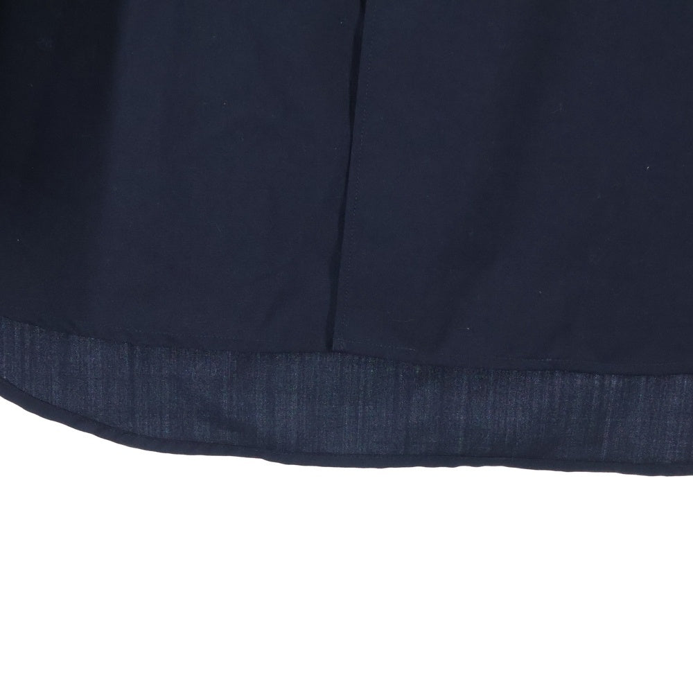 AURALEE(オーラリー) 24SS ボタンダウン レギュラーカラー ロングスリーブ 長袖シャツ ネイビー A24SS03WT