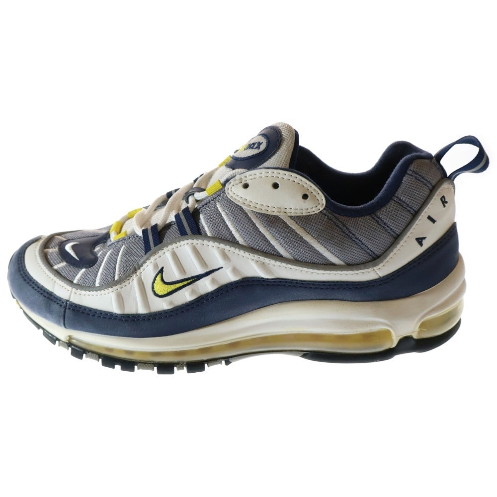 NIKE(ナイキ) AIR MAX 98 FEARLESS 90S エアマックス98 フィアレス 90S ローカットスニーカー ホワイト/ブルー US9.5/27.5cm 640744-105