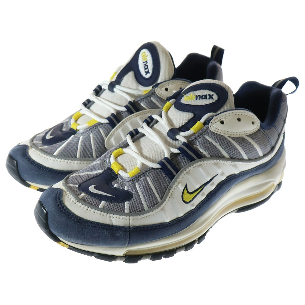 NIKE(ナイキ) AIR MAX 98 FEARLESS 90S エアマックス98 フィアレス 90S ローカットスニーカー ホワイト/ブルー US9.5/27.5cm 640744-105