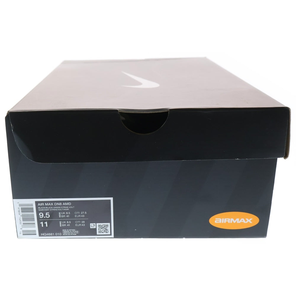 NIKE(ナイキ) AIR MAX DN8 BLACK LIGHT SMOKE GREY BLACK VOLT エアマックスDN8 ボルト ローカットスニーカー US9.5/27.5cm FQ7860-003