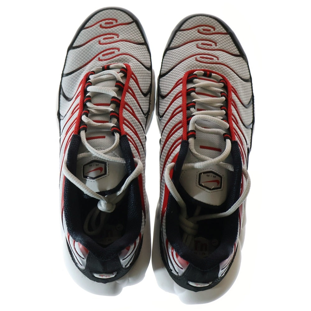 NIKE(ナイキ) AIR MAX PLUS BLACK WHITE UNIVERSITY RED エアマックス プラス ブラック ホワイト ユニバーシティ レッド ローカットスニーカー US10/28cm DM0032-004