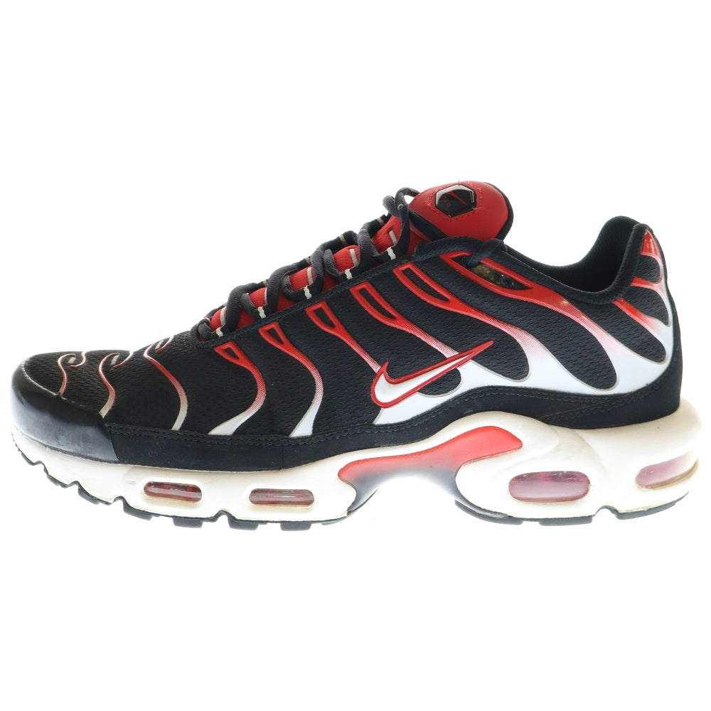 NIKE(ナイキ) AIR MAX PLUS BLACK WHITE RED エアマックスプラス ブラック ホワイト レッド ローカットスニーカー ホワイト/レッド US10/28cm FN6949-002