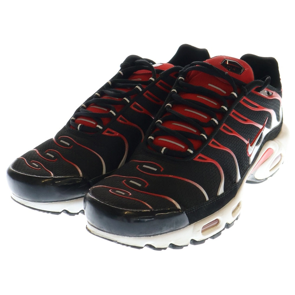NIKE(ナイキ) AIR MAX PLUS BLACK WHITE RED エアマックスプラス ブラック ホワイト レッド ローカットスニーカー ホワイト/レッド US10/28cm FN6949-002