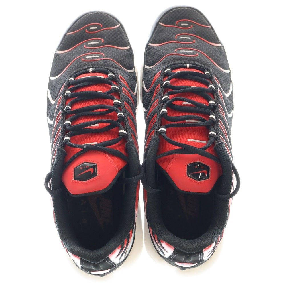 NIKE(ナイキ) AIR MAX PLUS BLACK WHITE RED エアマックスプラス ブラック ホワイト レッド ローカットスニーカー ホワイト/レッド US10/28cm FN6949-002