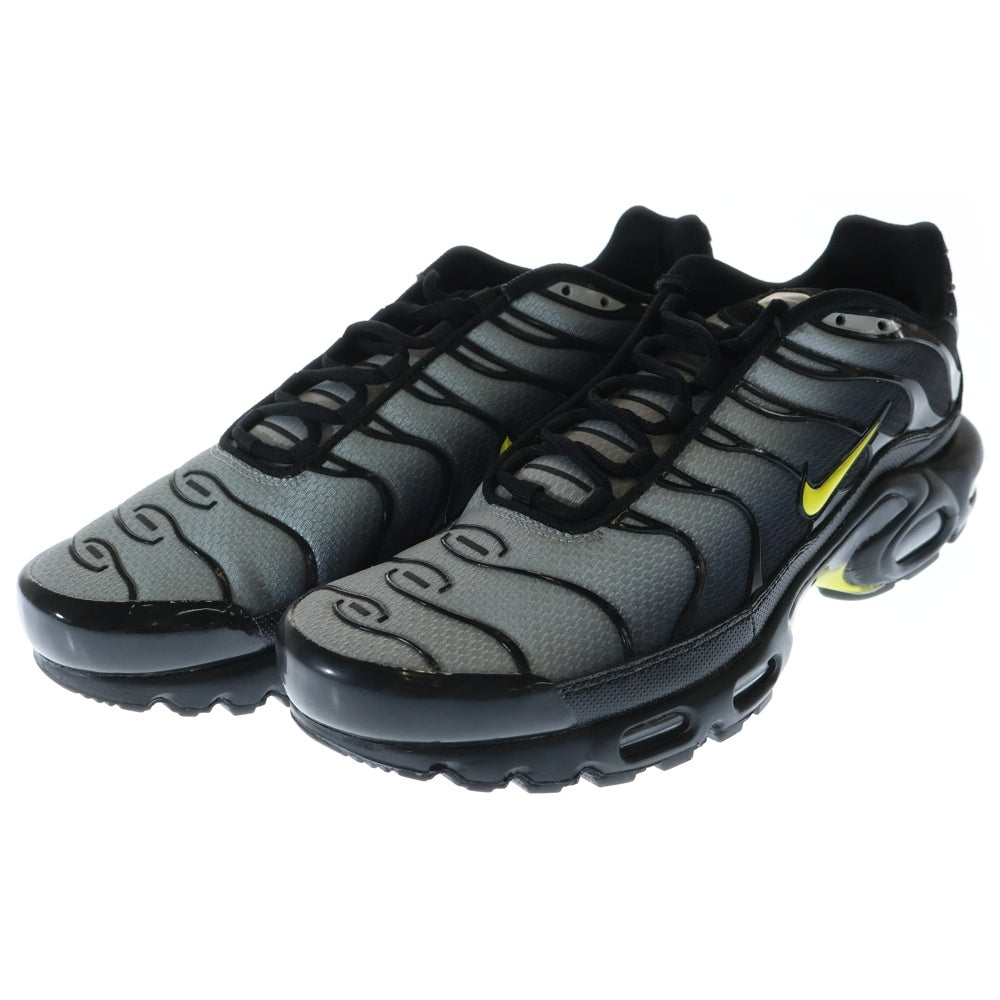 NIKE(ナイキ) AIR MAX PLUS BLACK OPTI YELLOW WOLFGREY エアマックスプラス ウルフグレー ブラック オプティイエロー ローカットスニーカー US10/28cm DM0032-012