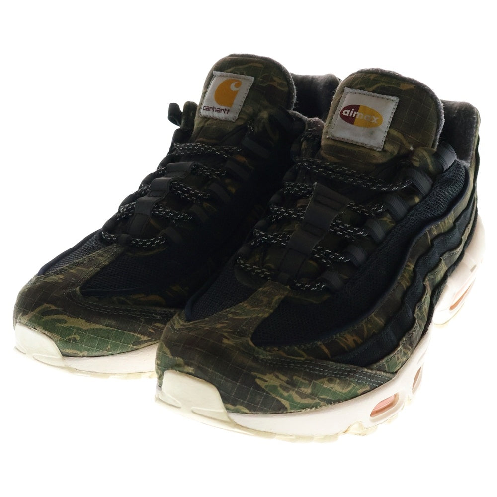 NIKE(ナイキ) ×Carharte WIP AIR MAX 95 BLACK SAIL TOTAL ORANGE カーハート エアマックス95 ブラックセイル トータルオレンジ ローカットスニーカー AV3866-001