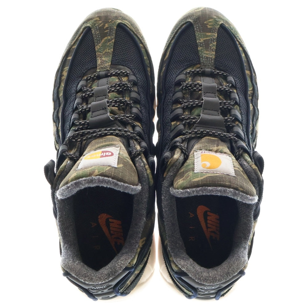 NIKE(ナイキ) ×Carharte WIP AIR MAX 95 BLACK SAIL TOTAL ORANGE カーハート エアマックス95 ブラックセイル トータルオレンジ ローカットスニーカー AV3866-001