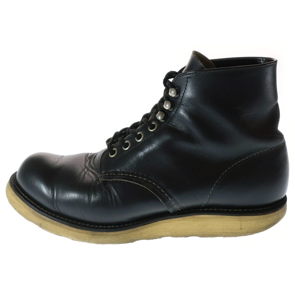 RED WING(レッド ウイング) 90S 8165 四角犬タグ 6-inch Classic Round クラシックラウンド レースアップ レザー ワークブーツ ブラック