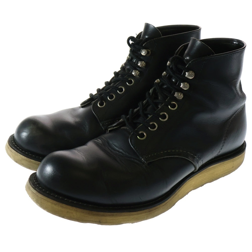 RED WING(レッド ウイング) 90S 8165 四角犬タグ 6-inch Classic Round クラシックラウンド レースアップ レザー ワークブーツ ブラック