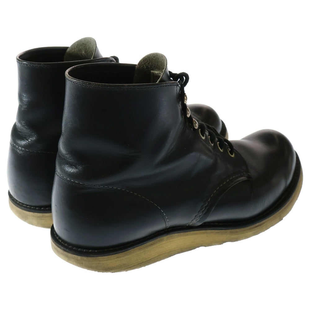 RED WING(レッド ウイング) 90S 8165 四角犬タグ 6-inch Classic Round クラシックラウンド レースアップ レザー ワークブーツ ブラック