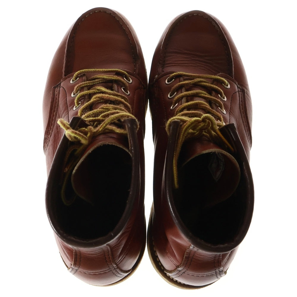 RED WING(レッド ウイング) 00-90SS 8875 刺繍羽タグ IRISH SETTER MOC TOE CLASSIC WORK BOOTS アイリッシュセッター モックトゥ レザー クラシック ワークブーツ ブラウン ブラウン