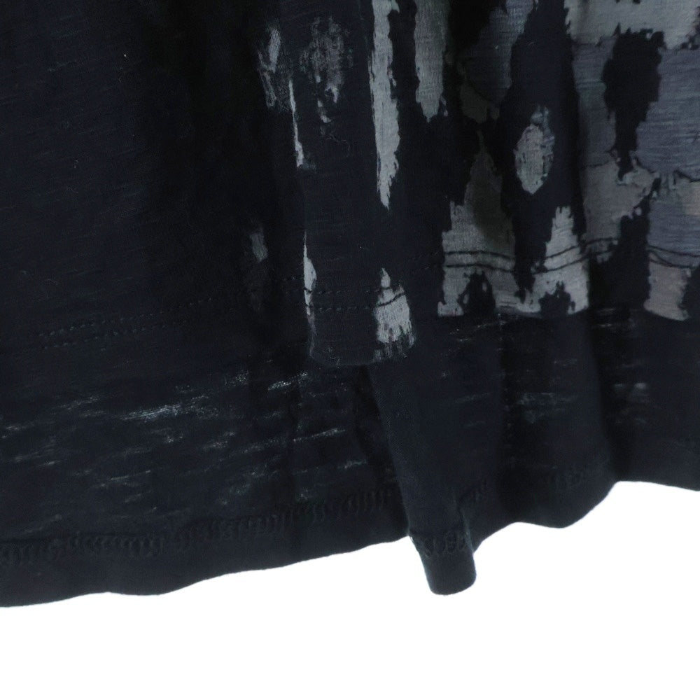 Desigual(デシグアル) スタッズ付き クルーネック半袖Tシャツ カットソー ブラック 72T2EA3