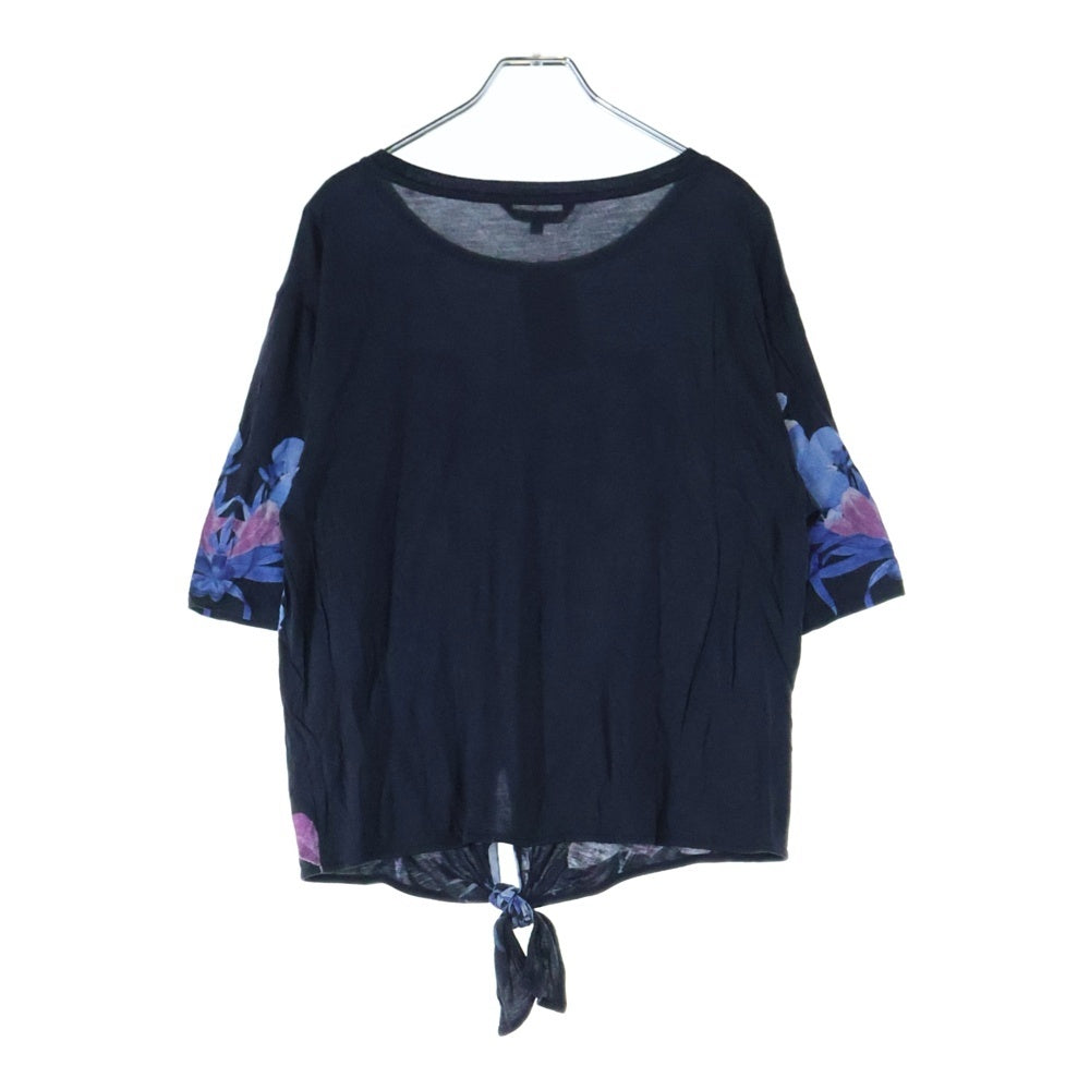 Desigual(デシグアル) 花柄 クルーネック半袖Tシャツ カットソー レディース ブラック/ブルー 20WWTK51