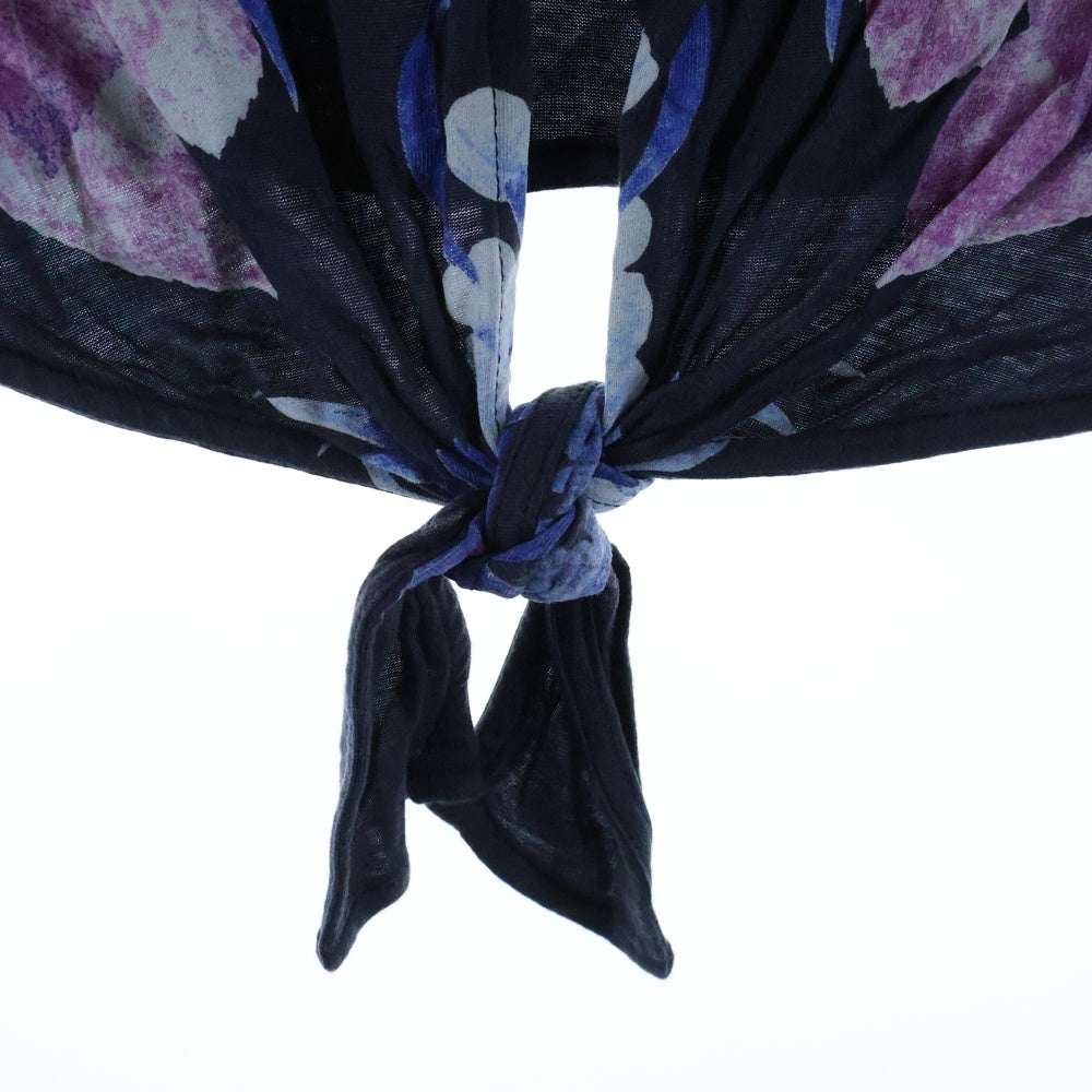 Desigual(デシグアル) 花柄 クルーネック半袖Tシャツ カットソー レディース ブラック/ブルー 20WWTK51