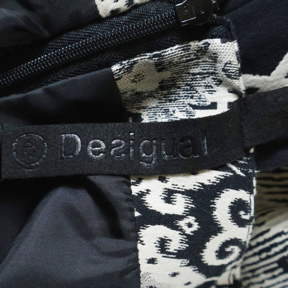 Desigual(デシグアル) 総柄 ノースリーブワンピース ドレス レディース ブラック/ホワイト 36V2873