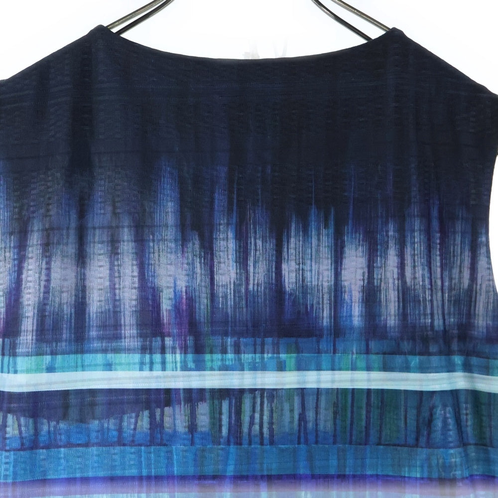 Desigual(デシグアル) ボーダー柄 ノースリーブワンピース ドレス レディース ブルー 19WWVKXC