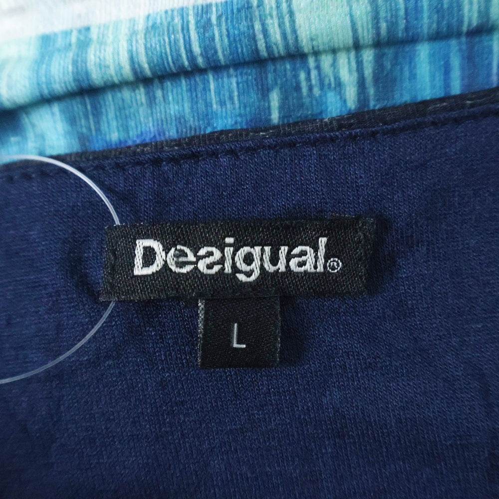 Desigual(デシグアル) ボーダー柄 ノースリーブワンピース ドレス レディース ブルー 19WWVKXC